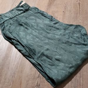 Urban outfitters silky green pants